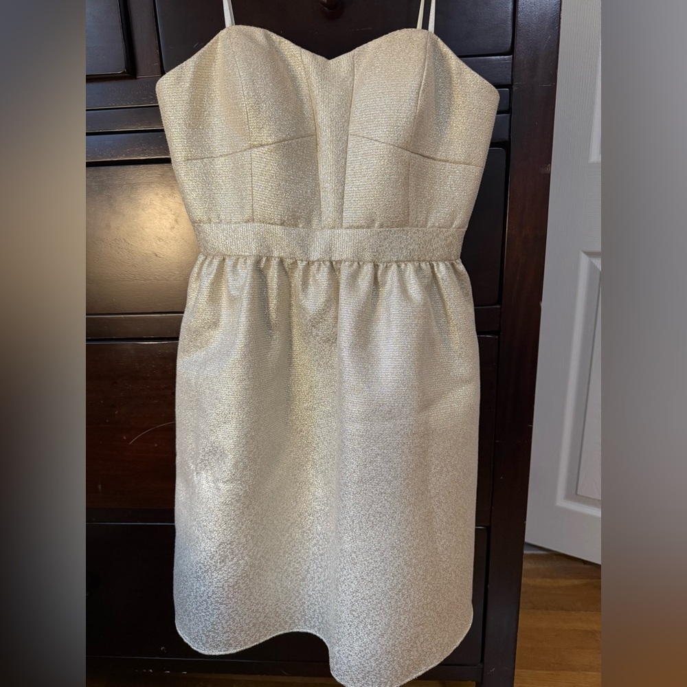 Gold Strapless Dress